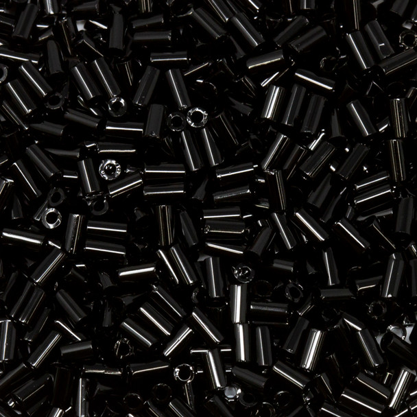 Toho 3mm Bugle Beads -- Opaque Jet