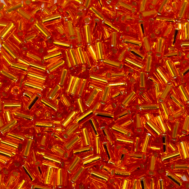 Toho 3mm Bugle Beads -- Silver Lined Light Hyacinth