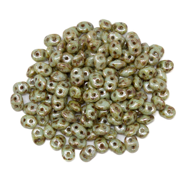 Matubo SuperDuo -- Ultra Luster Opaque Green
