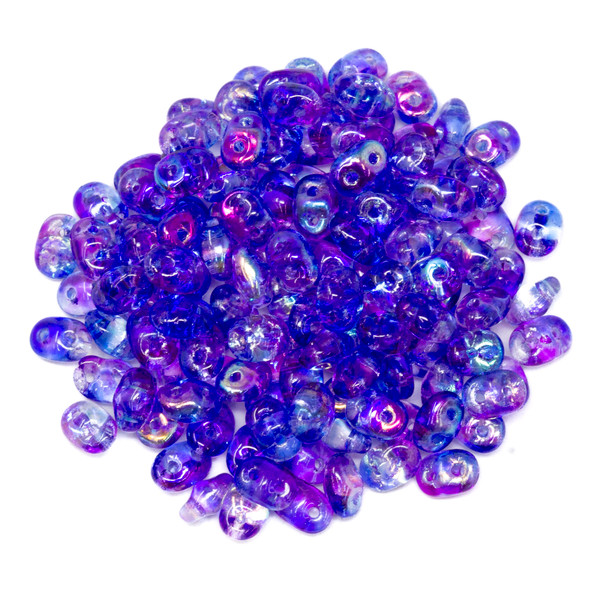 Matubo SuperDuo -- Summer Rainbow Dark Blue