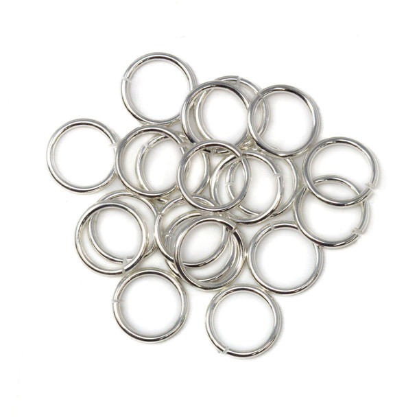 Sterling Silver 7mm Round 20 Gauge OPEN Jump Rings - 20 Pieces