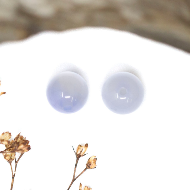 Chalcedony Polished 8mm Round - Sold Individually