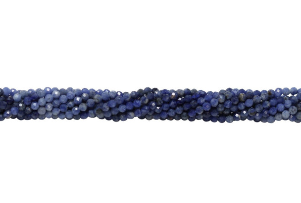 Sodalite Polished 2.5mm Faceted Round