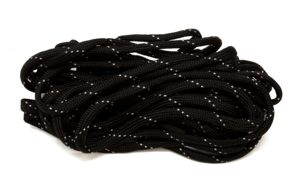 Parachute Cord 4mm 7 Strand Core Polyester -  Black / White Plaid