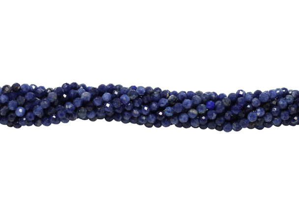 Sodalite Polished 3.5mm Faceted Round