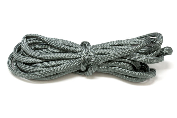 Parachute Cord 4mm 7 Strand Core Polyester -  Steel