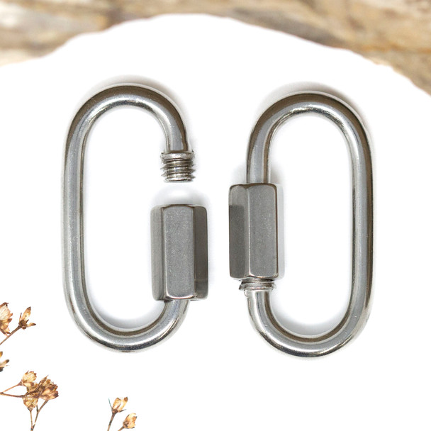 Stainless Steel 44x22mm Bag Carabiner Clasp
