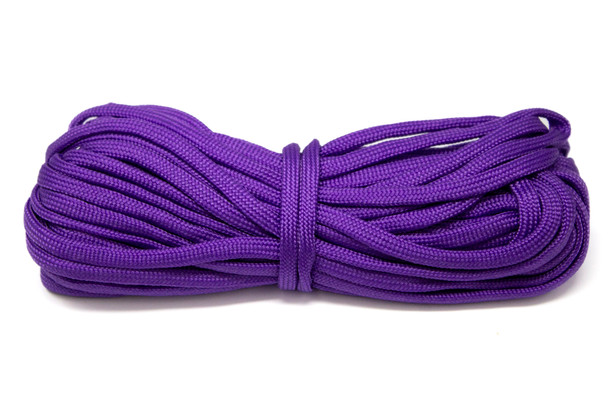 Parachute Cord 4mm 7 Strand Core Polyester -  Purple - 33 ft