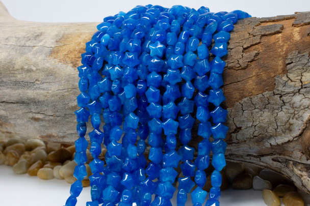Jade Polished 8mm Round Dyed Dark Blue