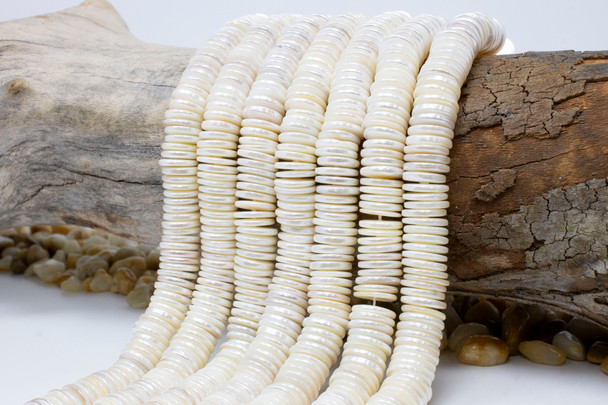 Shell Pearl Ivory 2x11.5mm Heishi
