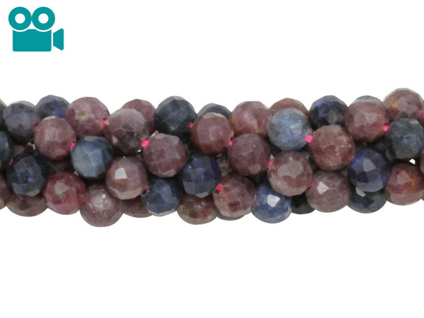 Ruby / Sapphire Polished 4mm Faceted Round
