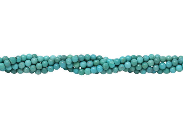 Chinese Turquoise Polished 4mm Round