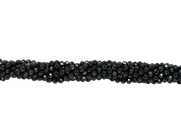Black Spinel Polished 3mm Faceted Round