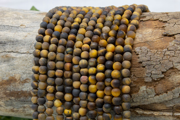 Tiger Eye Matte 4mm Round