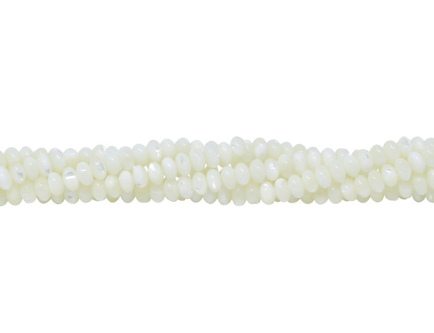 Mother of Pearl 4x6mm Rondelle