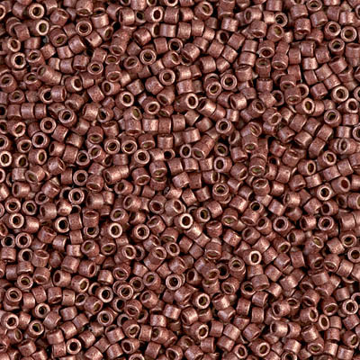 Delicas Size 11 Miyuki Seed Beads -- 1842F Duracoat Galvanized Dark Cranberry Matte