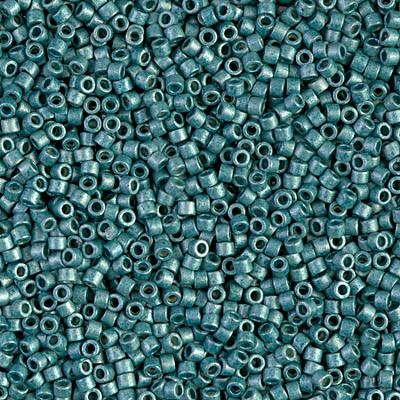 Delicas Size 11 Miyuki Seed Beads -- 1847F Duracoat Galvanized Seafoam Matte