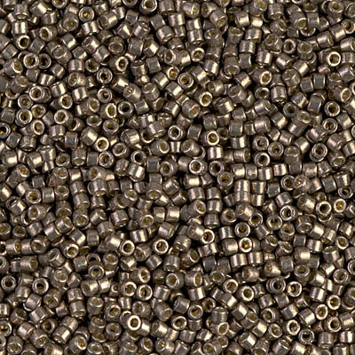Delicas Size 11 Miyuki Seed Beads -- 1852 Duracoat Galvanized Pewter