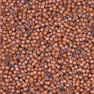 Delicas Size 11 Miyuki Seed Beads -- 2044 Luminous Guava 