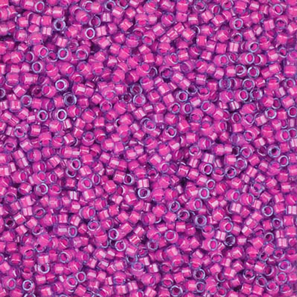 Delicas Size 11 Miyuki Seed Beads -- 2049 Luminous Hot Pink 