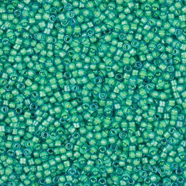 Delicas Size 11 Miyuki Seed Beads -- 2053 Luminous Mermaid Green 