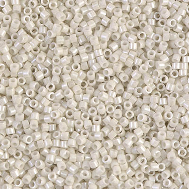 Delicas Size 11 Miyuki Seed Beads -- 211 Opaque Alabaster Luster