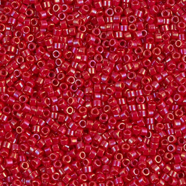 Delicas Size 11 Miyuki Seed Beads -- 214 Opaque Red Luster