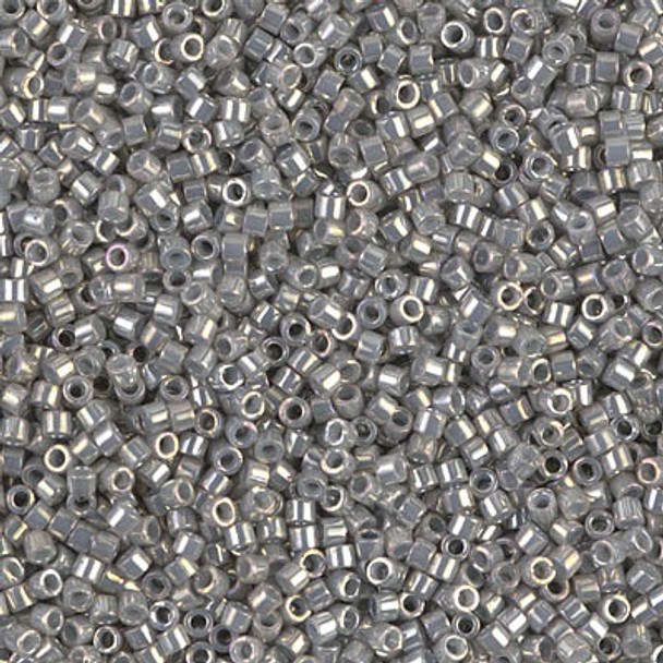Delicas Size 11 Miyuki Seed Beads -- 251 Galvanized Grey Luster