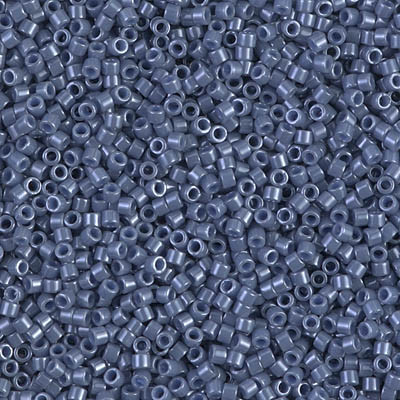 Delicas Size 11 Miyuki Seed Beads -- 267 Opaque Blueberry Luster