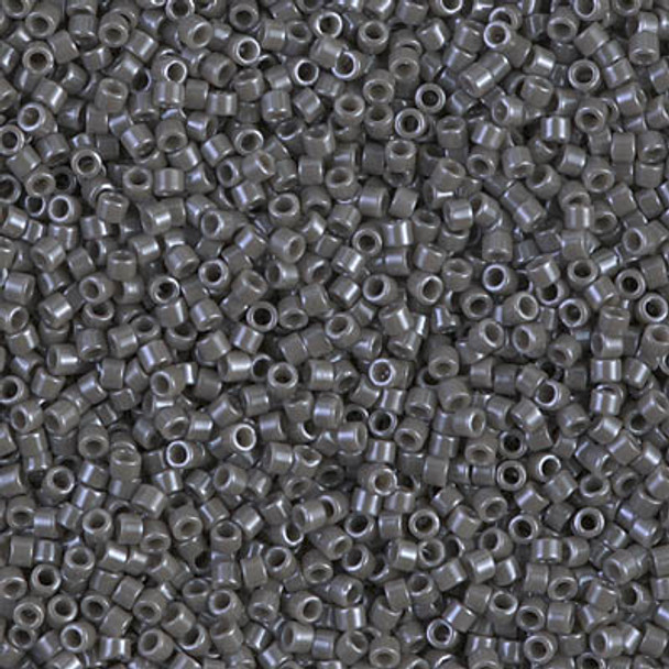 Delicas Size 11 Miyuki Seed Beads -- 268 Opaque Smoke Luster