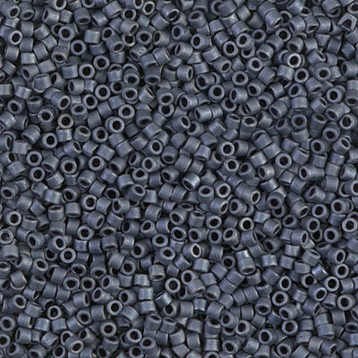 Delicas Size 11 Miyuki Seed Beads -- 301 Blue Grey Matte