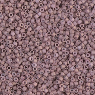 Delicas Size 11 Miyuki Seed Beads -- 379 Metallic Old Rose Matte