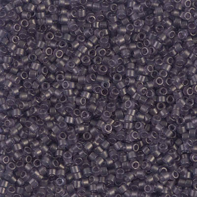 Delicas Size 11 Miyuki Seed Beads -- 386 Transparent Dried Lavender Matte