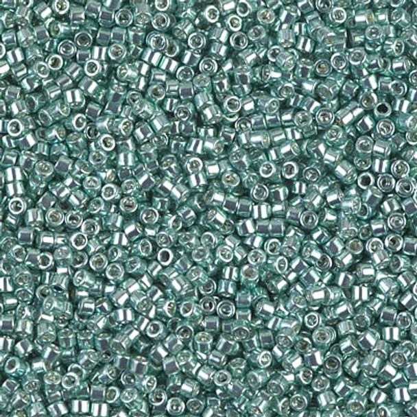 Delicas Size 11 Miyuki Seed Beads -- 415 Galvanized Dyed Turquoise