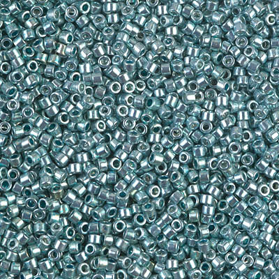 Delicas Size 11 Miyuki Seed Beads -- 416 Galvanized Dyed Seafoam