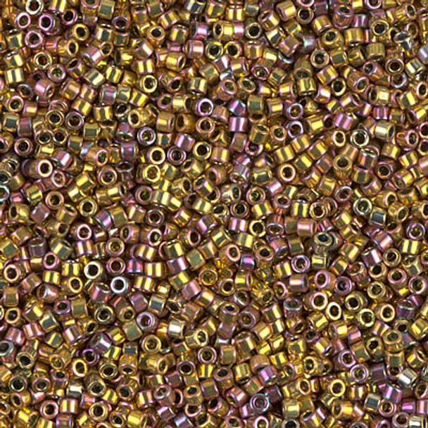 Delicas Size 11 Miyuki Seed Beads -- 507 Pink Gold AB