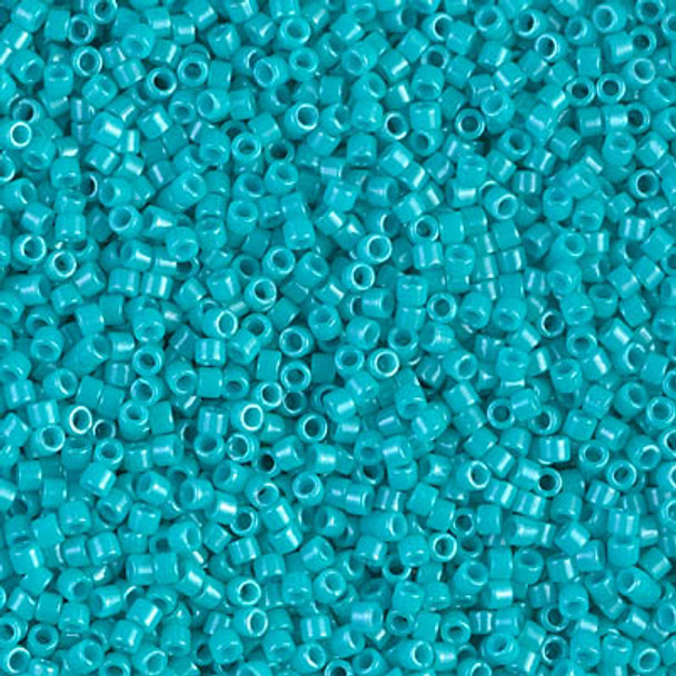 Delicas Size 11 Miyuki Seed Beads -- 658 Dyed Opaque Turquoise Green
