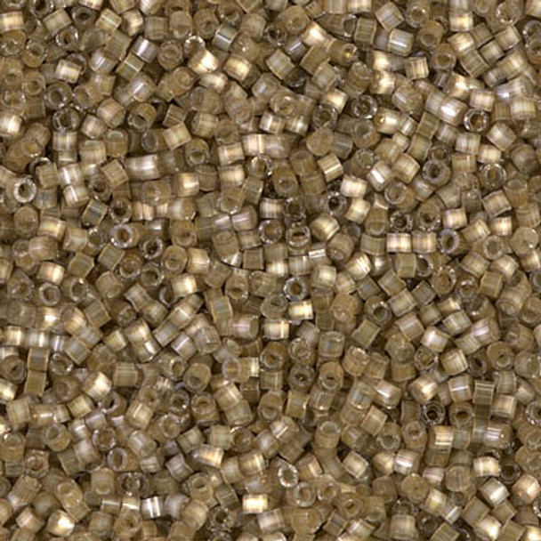 Delicas Size 11 Miyuki Seed Beads -- 671 Variegated Taupe / Silver Lined