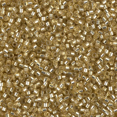 Delicas Size 11 Miyuki Seed Beads -- 686 Dyed Jonquil Semi Matte / Silver Lined