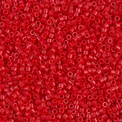 Delicas Size 11 Miyuki Seed Beads -- 723 Opaque Dark Cranberry