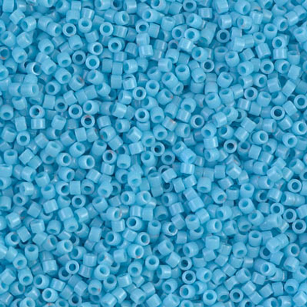 Delicas Size 11 Miyuki Seed Beads -- 725 Opaque Turquoise Blue