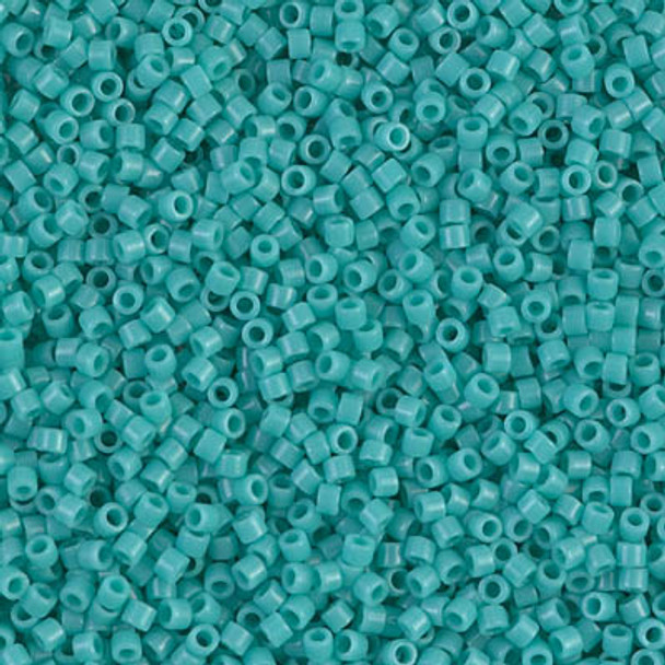 Delicas Size 11 Miyuki Seed Beads -- 729 Opaque Turquoise Green