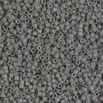 Delicas Size 11 Miyuki Seed Beads -- 731 Opaque Grey