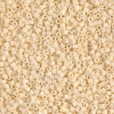 Delicas Size 11 Miyuki Seed Beads -- 732 Opaque Cream
