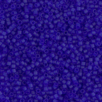 Delicas Size 11 Miyuki Seed Beads -- 748 Transparent Blue Matte