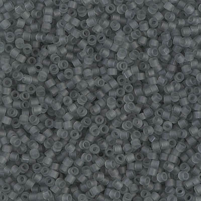 Delicas Size 11 Miyuki Seed Beads -- 749 Transparent Grey Matte