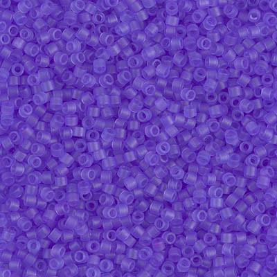 Delicas Size 11 Miyuki Seed Beads -- 783 Dyed Transparent Bright Purple