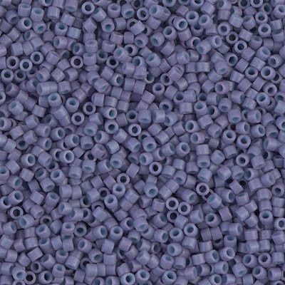 Delicas Size 11 Miyuki Seed Beads -- 799 Dyed Opaque Lavender Matte