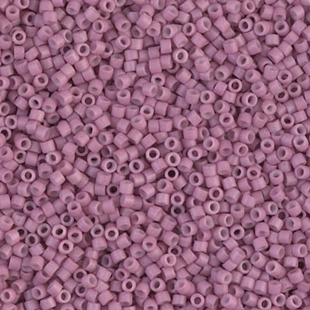 Delicas Size 11 Miyuki Seed Beads -- 800 Dyed Opaque Rose Matte