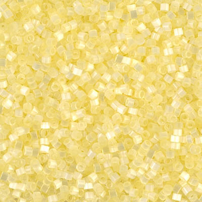 Delicas Size 11 Miyuki Seed Beads -- 823 Light Yellow Silk Satin